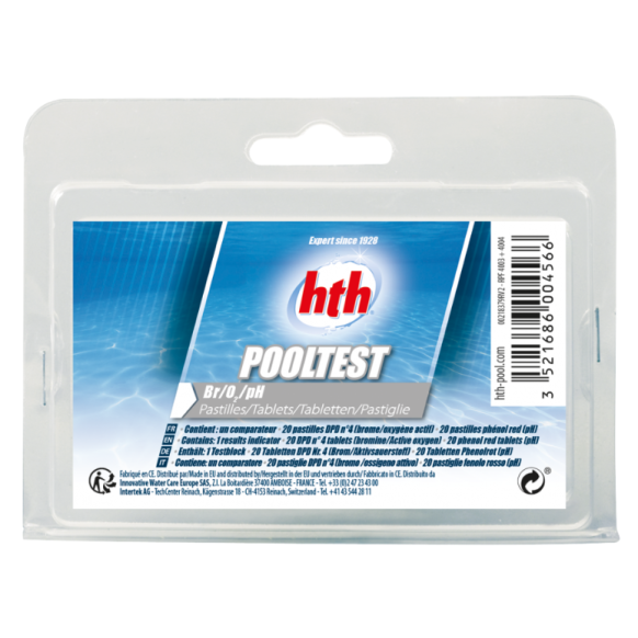 Pooltester HTH Oxygène actif/Brome/pH