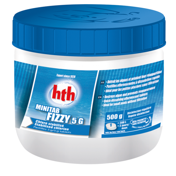 Chlore stabilisé hth Minitab Fizzy pastilles effervescentes