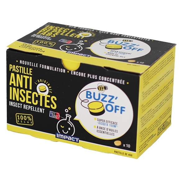 Pastilles anti-insectes Impact BUZZ'OFF
