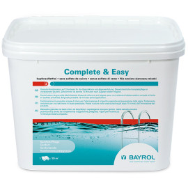 Entretien de piscine Bayrol Complete & Easy sans sulfate de cuivre désinfectant