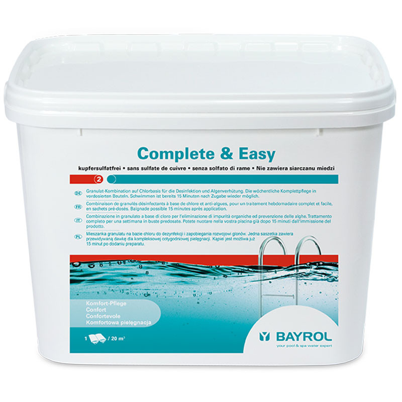 Easy Pool & Spa pastilles de chlore multifonctionnelles 20g de Bayrol -  boîte de 1 kg, Chlore, Désinfectant, ENTRETIEN DE L'EAU
