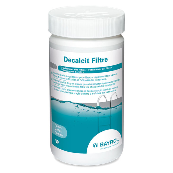 Nettoyage filtre piscine Bayrol Decalcit Filtre tout type de filtre