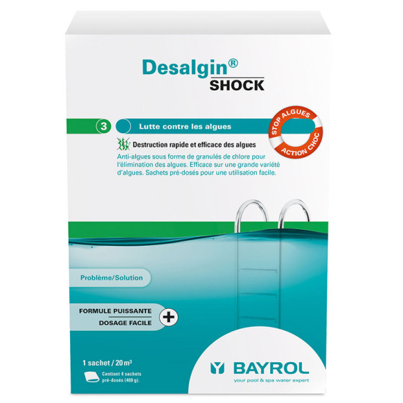 Algicide Bayrol Desalgin Shock - traitement curatif