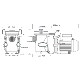 Pompe de filtration Zodiac E30iQ – Vitesse variable