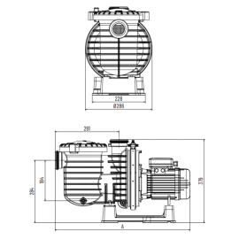 Pompe de filtration Pentair LA STARITE (ex 5P2R / ex S5P2R)