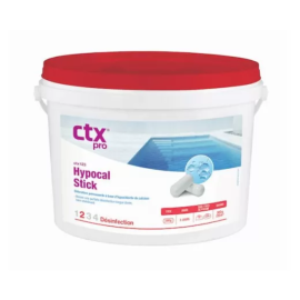 Chlore non stabilisé (hypochlorite de calcium) Hypocal CTX 123 - Sticks 300 g / 4,8 kg
