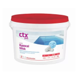 Chlore non stabilisé (hypochlorite de calcium) Hypocal CTX 123 - Sticks 300 g / 4,8 kg