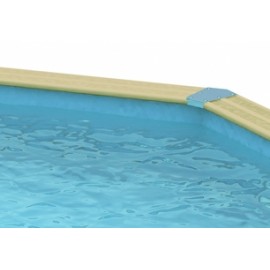 Piscine bois polygonale Ubbink Azura 4,0 m x 7,5 m x 1,30 m