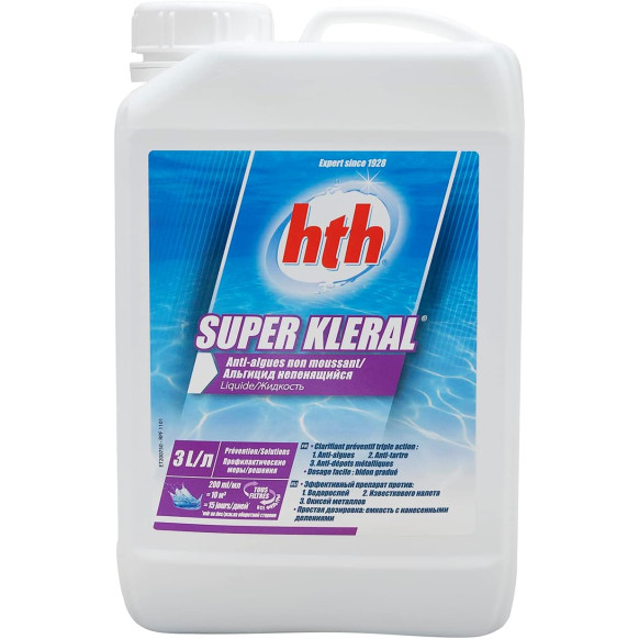 HTH Super Kléral liquide triple action piscine