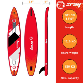 Paddle gonflable Zray SUP Rapid 12'6'' - Collection 2020