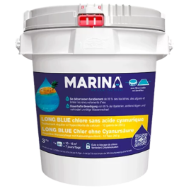 Traitement régulier à l’hypochlorite de calcium Marina Long Blue - galets 250 g