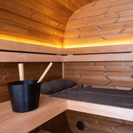 Sauna vapeur d'extérieur Holl's Onyxia Cube