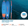 Paddle gonflable WattSup Espadon 11'8"