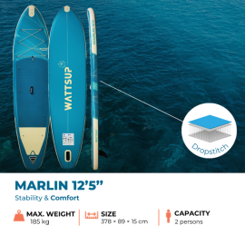 Paddle gonflable WattSup Marlin 12'5"