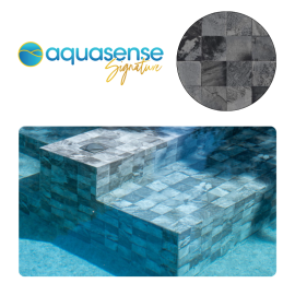 Liner PVC armé Aquasense Signature 180/100e - imprimé texturé
