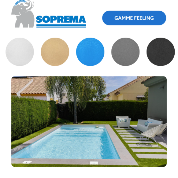 Liner PVC armé SOPREMAPOOL 3D 150/100e