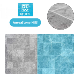 Liner PVC armé 180/100e AureaStone by Delifol