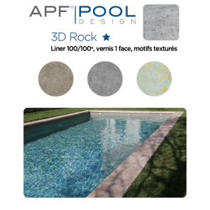 Liner texturé APF 3D ROCK verni 1 face 100/100ème