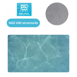 Liner PVC armé 160/100e NGS uni texturé by Delifol