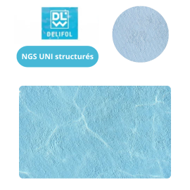 Liner PVC armé 160/100e NGS uni texturé by Delifol