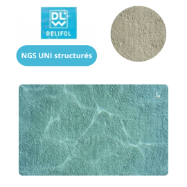 Liner PVC armé 160/100e NGS uni texturé by Delifol