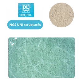 Liner PVC armé 160/100e NGS uni texturé by Delifol