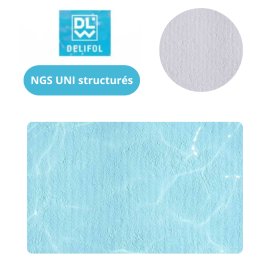 Liner PVC armé 160/100e NGS uni texturé by Delifol