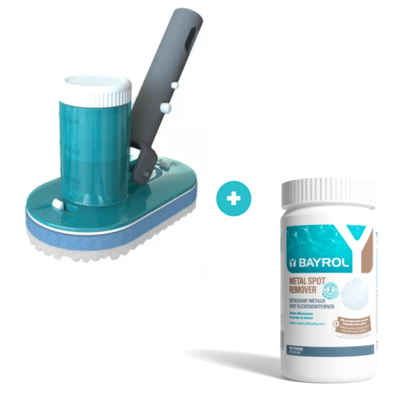 Pack Détachant métaux Bayrol Metal Spot Remover + Applicateur 2-en-1