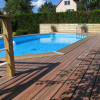 Piscine bois polygonale Ubbink Caraïbes 350 x 500 x H 130 cm