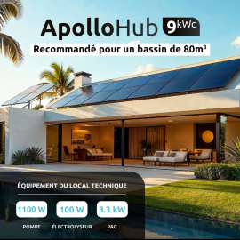 Kit Photovoltaïque ApolloHub pour piscine - 3 kWc