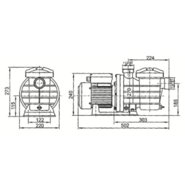 Pompe de filtration piscine Mareva Eco Premium