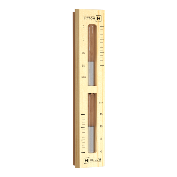 Sablier Holl's en pin pour sauna
