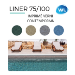 Liner imprimé verni contemporain WL 75/100ème