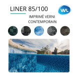 Liner imprimé verni contemporain WL 75/100ème