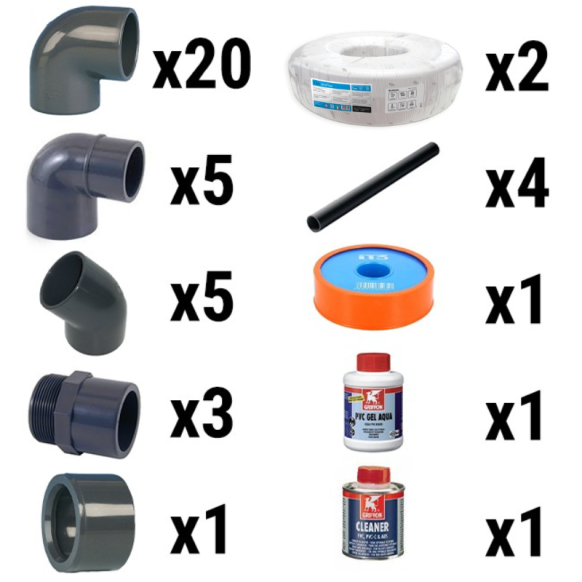 Kit plomberie D50 - Livré avec 100ml IDROFLEX