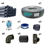 Kit plomberie pour raccordement local technique