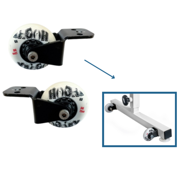 Paire de roulettes Aquaness pour aquabike