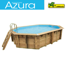 Piscine bois octogonale Ubbink Azura 300 x 400 cm x H 120 cm