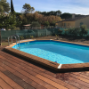 Piscine bois octogonale Ubbink Azura 300 x 400 cm x H 120 cm