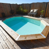 Piscine bois octogonale Ubbink Azura 300 x 400 cm x H 120 cm
