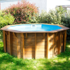Piscine bois octogonale Ubbink Sunwater All in ONE 360 x H 120 cm