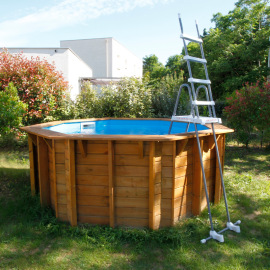 Piscine bois octogonale Ubbink Sunwater All in ONE 360 x H 120 cm