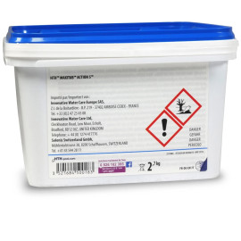 Chlore stabilisé MAXITAB ACTION 5 HTH piscines hors-sol 10 à 30 m3 Galet 135 g