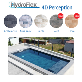 Liner PVC armé Hydroflex supérieur verni 4D Perception 150/100e
