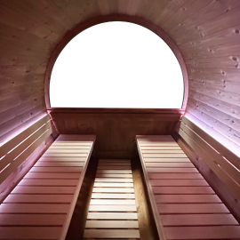 Sauna vapeur d'extérieur Holl's Onyxia Barrel