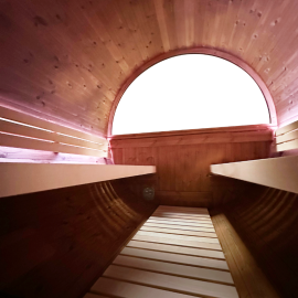 Sauna vapeur d'extérieur Holl's Onyxia Barrel