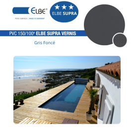 Liner PVC armé 150/100ème ELBE Supra vernis - 41,25 m2
