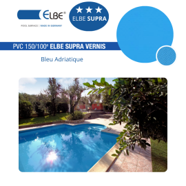 Liner PVC armé 150/100ème ELBE Supra vernis - 41,25 m2