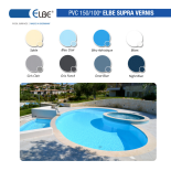 Liner PVC armé 150/100ème ELBE Supra vernis - 41,25 m2