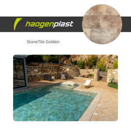 Liner PVC armé 150/100ème Haogenplast StoneTile